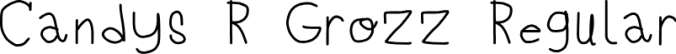 Candys R Grozz Font Preview
