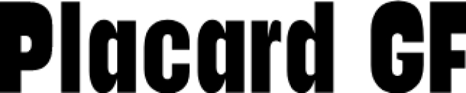 Placard G Font Preview