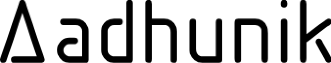 Aadhunik Font Preview