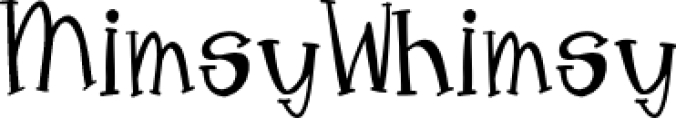 MimsyWhimsy Font Preview