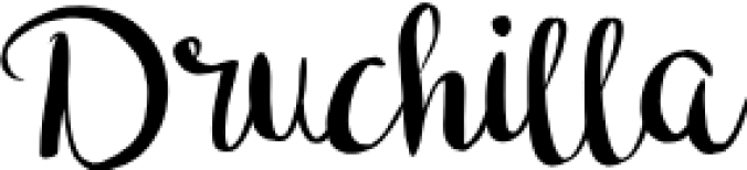 Druchilla Font Preview