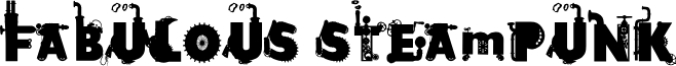 Fabulous Steampunk Font Preview