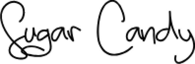 Sugar Candy Font Preview