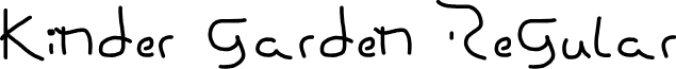 Kinder garde Font Preview