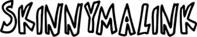 Skinnymalink Font Preview