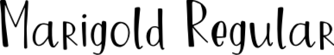 Marigold Font Preview