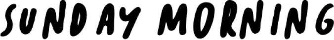 Sunday Morning Font Preview