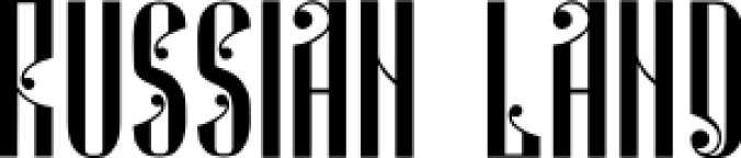 Russian Land Font Preview