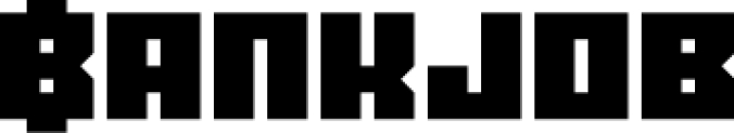 Bankjob Font Preview