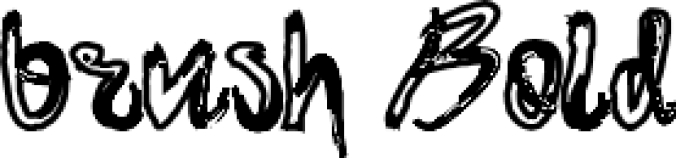 Brush Font Preview