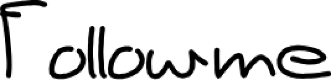Follow me Font Preview