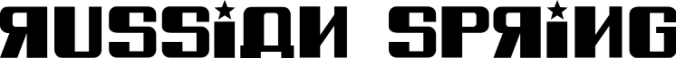 Russian Spring Font Preview