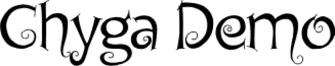 Chyga Font Preview