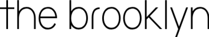 The brookly Font Preview