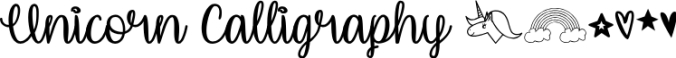 Unicorn Calligraphy Font Preview