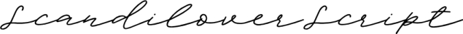 Scandilover Scrip Font Preview