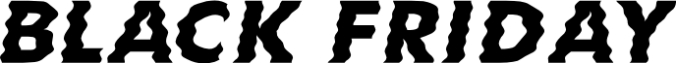 Black Friday Font Preview