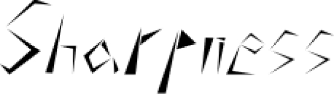 Sharpness Font Preview