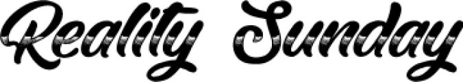 Reality Sunday Font Preview
