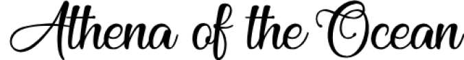 Athena of the Ocea Font Preview