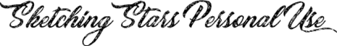 Sketching Stars Font Preview