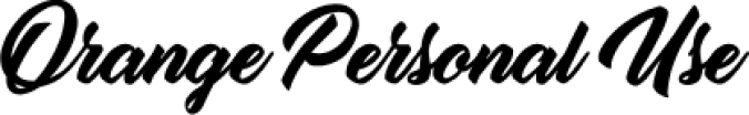 Orange Font Preview