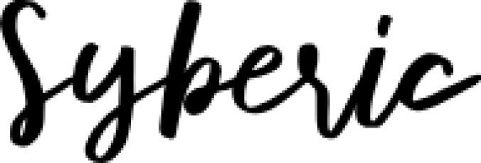 Syberic Font Preview