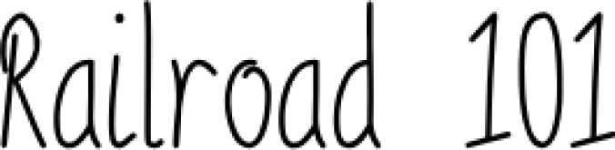 Railroad 101 Font Preview