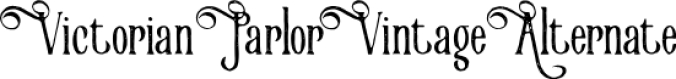 Victorian Parlor Font Preview