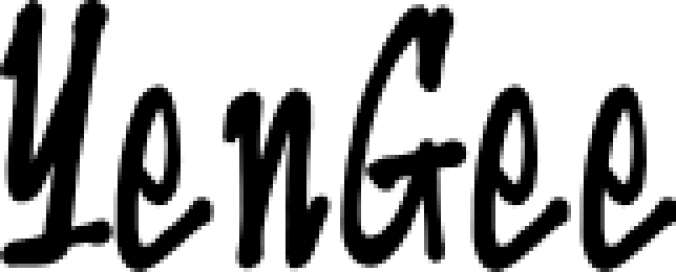YenGee Font Preview