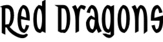 Red Dragons Font Preview