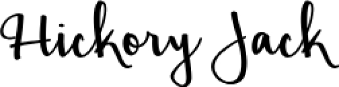 Hickory Jack Font Preview