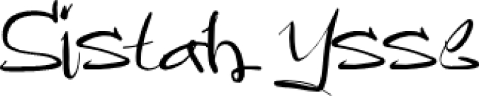 Sistah Ysse Font Preview