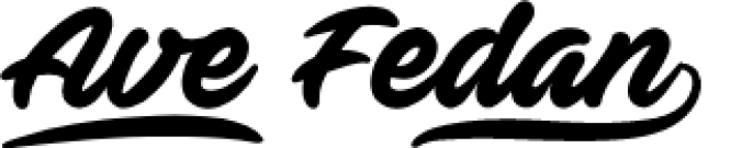 Ave Feda Font Preview