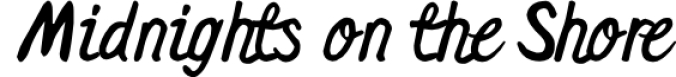 Midnights on the Shore Font Preview