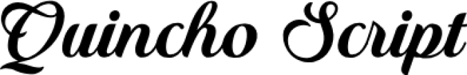 Quincho Scrip Font Preview