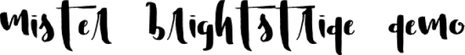 Mister Brightstride Font Preview