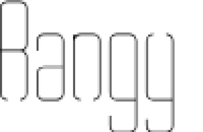 Rangy Font Preview