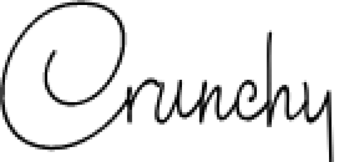 Crunchy Font Preview