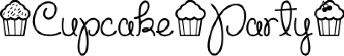 Cupcake Party Font Preview