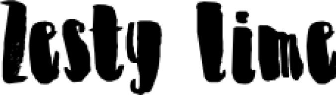 DK Zesty Lime Font Preview