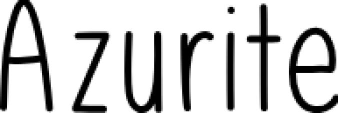Azurite Font Preview