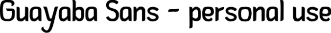 Guayaba Sans Font Preview