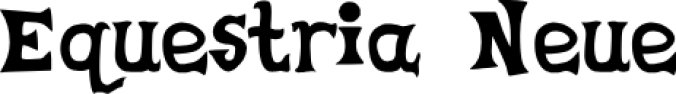 Equestria Neue Font Preview