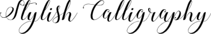 Stylish Calligraphy Font Preview