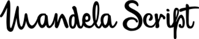 Mandela Scrip Font Preview