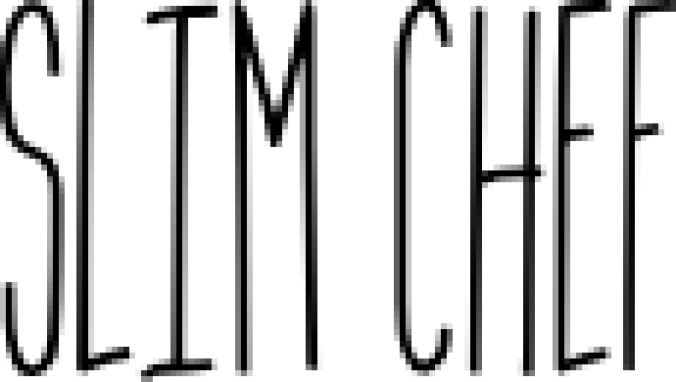 Slim Chef Font Preview