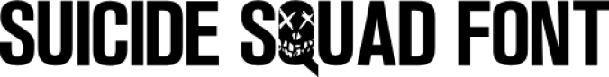 Suicide Squad Font Preview