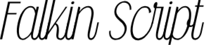 Falkin Scrip Font Preview