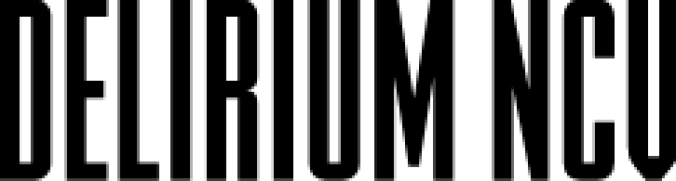 FTY DELIRIUM NCV Font Preview